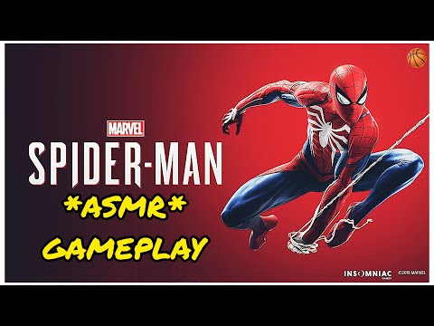 *ASMR* Spider-Man PS4 GamePlay 🕷 (Controller Sounds and Whispering)