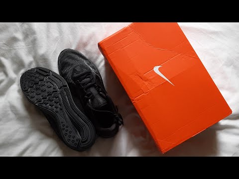 ASMR unboxing Nike Running Shoes | textured scratching & more!