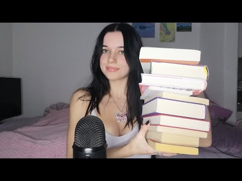 ASMR BOOK TAPPING on 10 books (tapping, whispering, scratching)