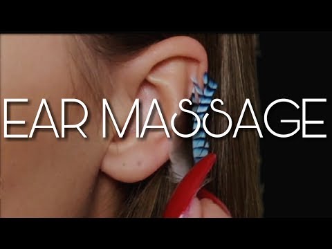ASMR REAL EAR MASSAGE WITH TOOLS & GENTLE EAR BRUSHING - EASY WAY TO RELAX