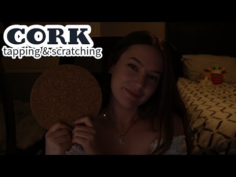 ASMR ♡ ONLY Cork Tapping and Scratching (No talking)