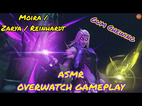 ASMR 😴 | Overwatch Gameplay 🎮 (Whispering w/Gum Chewing) Playing My Mains