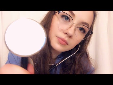 ASMR sleep clinic roleplay (personal attention, light triggers, tapping on equipment)
