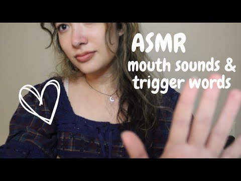 ASMR 💖 Mouth Sounds & Trigger Words (ear to ear whispers)