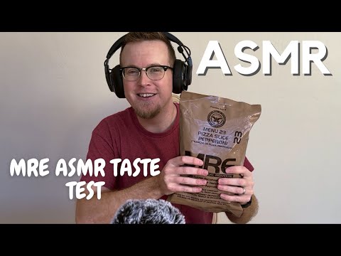 ASMR-tist Tries MRE (Meal Ready to Eat) Pizza for First Time | Whispering / ASMR effects