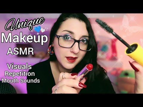 Doing Your Fast & Aggressive Makeup ASMR | Unique Word Repetition & Mouth Sounds | ASMR Alysaa