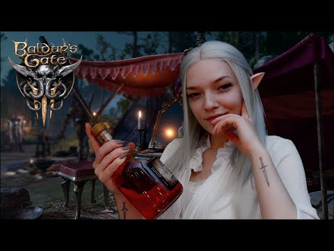 ASMR 🩸 Female Astarion flirts with you at the Tiefling Party 🍷 Baldur's Gate 3