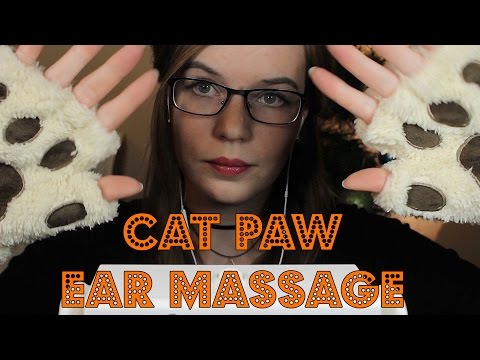 INTENSE Cat Paw Ear Massage | Fluffy Ear Touching and Cupping | No Talking  | Binaural HD ASMR