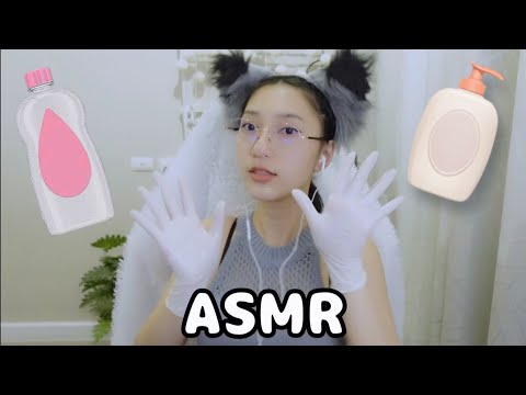 [ ASMR ] Ear Oil Massage Only 1 Hour | Latex Gloves ( Loop )
