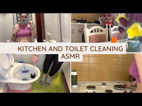 Ultimate Relaxation: ASMR Deep Cleaning my Kitchen and Bathroom - Clean With Me