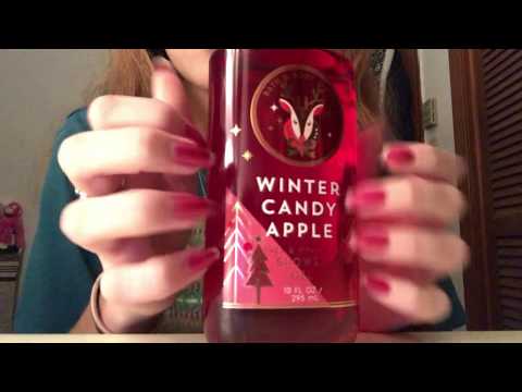 ASMR | fast tapping on bath and body works set | no talking