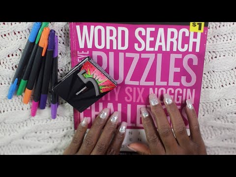 HARD Word Search ASMR Chewing Gum
