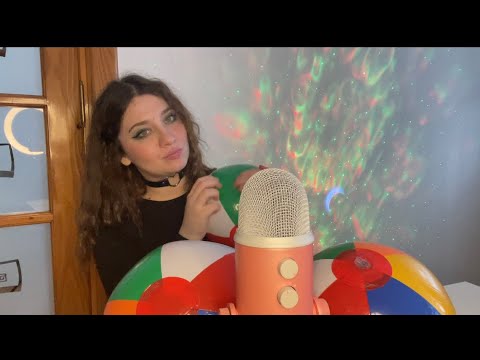 ASMR | Playing with Beachballs | Inflating and slowly Delflating The Beachballs | Inflatables ❤️