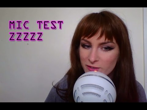 ASMR Mic Test Sound Triggers For Sleep. Female Whispering zzz