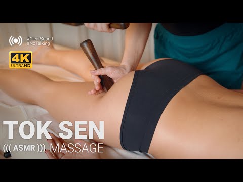 ASMR | MASSAGE |  Tok Sen massage no talking | Thai Hammer Head Massage asmr