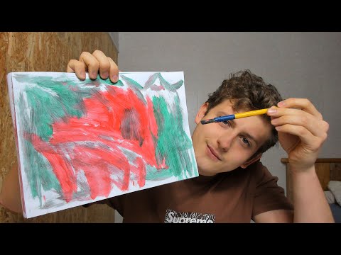 ASMR PAINTING What Ever Comes Up In Mind - Dark Background🙊🙊