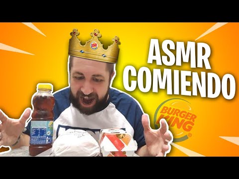 ASMR en ESPAÑOL - COMIENDO MENÚ DEL BURGER KING