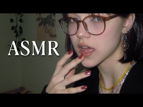 asmr slow mouth sounds + hand movements for u
