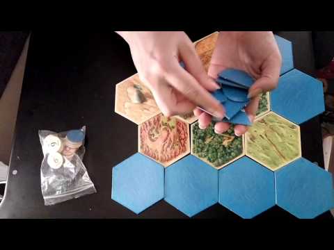 ASMR How to Play Settlers of Catan for One (3dio, Board Games) ☀365 Days of ASMR☀