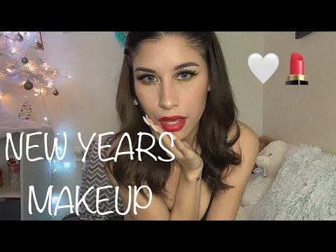 ASMR Your friend does your New Years makeup Roleplay 💄 🎊 close up personal attention