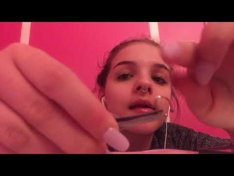 Explaining my piercings in ASMR (are they fake?😮)