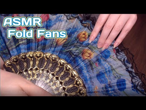 ASMR Scratching/Petting on Fold Fans