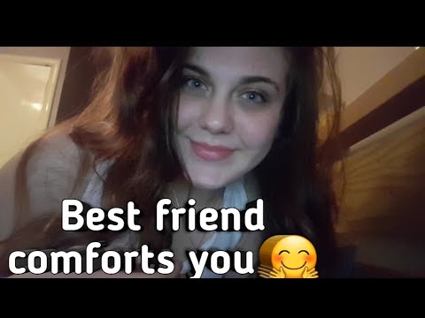 ASMR || Best Friend Comforts You Role play | Close up | Personal Attention | Whispering ||