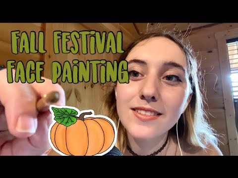 ASMR Fall Festival Face Painting 🍂