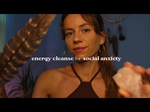 ASMR REIKI full energy cleanse for social anxiety | plucking for emotional balance | soft spoken