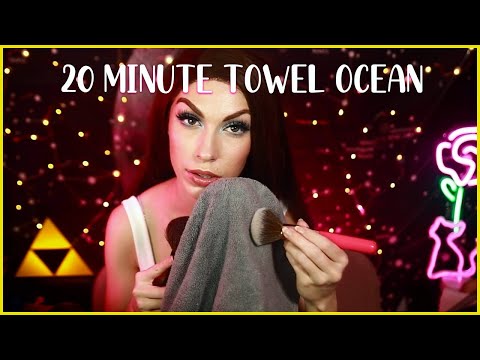 ASMR ~ NEW RELAXING 20 Minute Towel Ocean