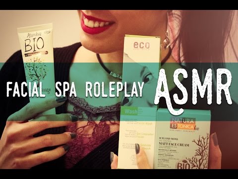 ASMR ita - Facial SPA Roleplay (Soft Spoken, Personal Attention, Face Massage)