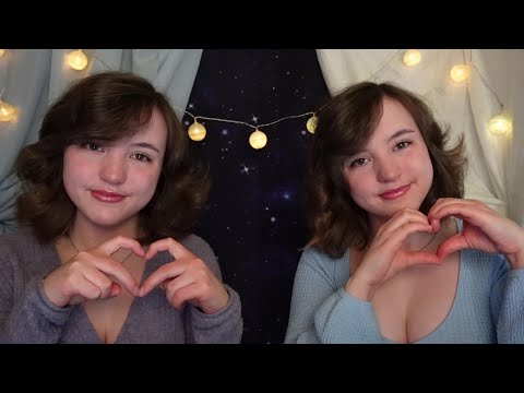 ASMR 💚🩷 Caring Twins Clean Your Ears 💤 Super tingly deep ear attention 💤