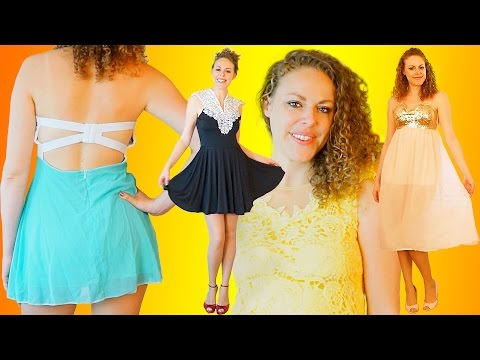 ASMR Dress Up Fashion Show Haul 9- Dressgal | Fabric Sounds, Zipper, Brushing