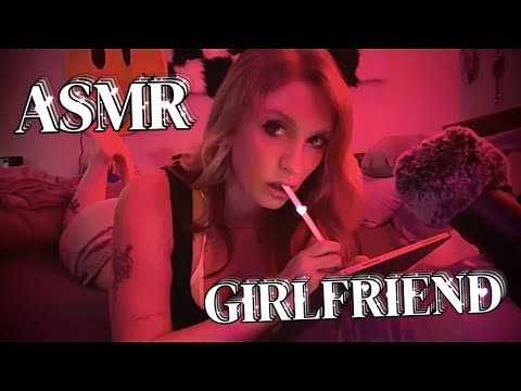ASMR Lo-fi Girlfriend ❤️‍🔥 (mouth sounds, licking, tapping, sucking, whisper mumbles)