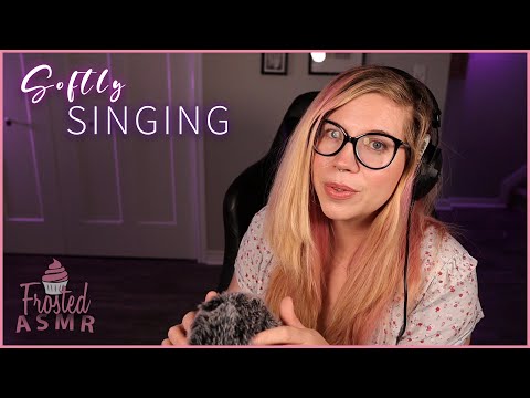 ASMR | Singing and Fluffy Mic Rubbing | Subscriber Request!