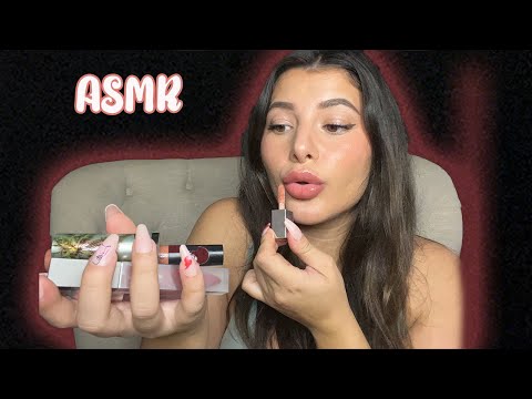 ASMR Trying Lipsticks & Lip Glosses
