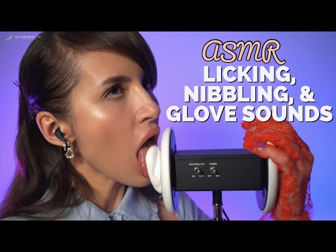 ASMR Ear Licking & Nibbling, Glove Sounds