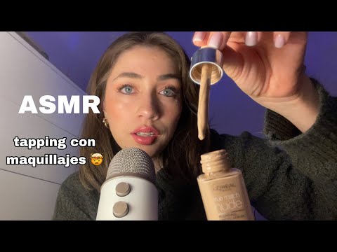 ASMR ARGENTINA 🇦🇷 - Tapping con mis maquillajes 💤😴