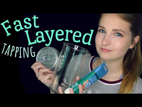 ASMR | Fast Layered Tapping on Metal, Glass, and Plastic!