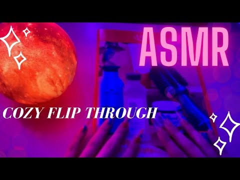 COZY ASMR ✨ Close Whispered • Magazine Flip and Page Turning • Sleep & Relax • Camera Tapping