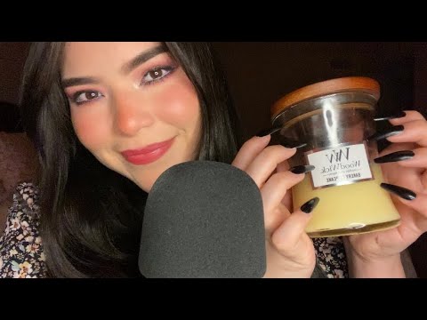 ASMR Crackling Candle & Whispers (Tapping Sounds + Face Reveal??)