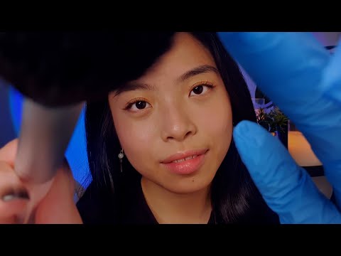 ASMR Brushing & Touching Your Face 💠 Full, Gentle Face Relaxation (Realistic Layered Sounds)