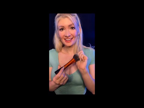 The time you got the BEST tingles from face brushing | #shorts ASMR