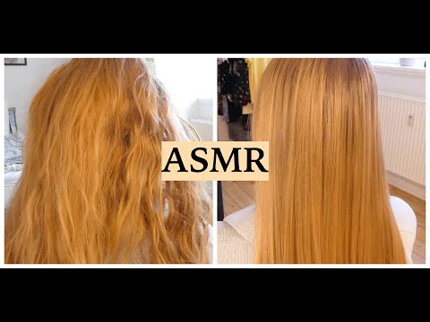 ASMR Hair Brushing & Hair Straightening To Help You Sleep (Hair Play & Brushing Sounds, No Talking)