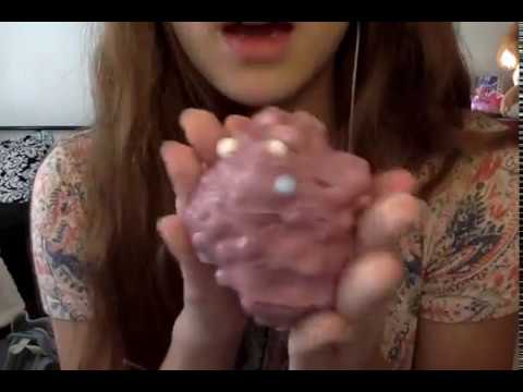 ASMR - playing with slime and tapping