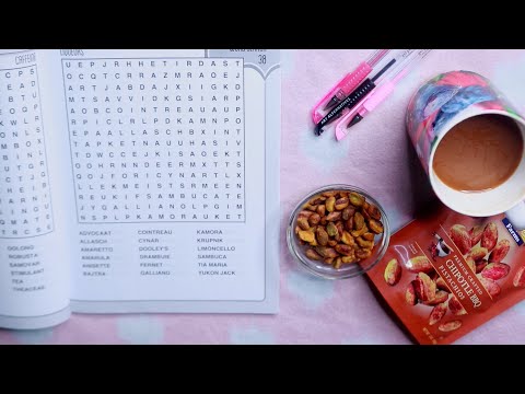 Word Search Chipotle Pistachios ASMR Eating Sounds