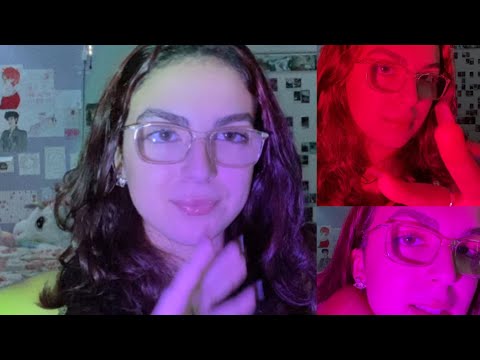 ASMR | hand movement visuals with different colors! (hand sounds, rambles, mouth sounds)