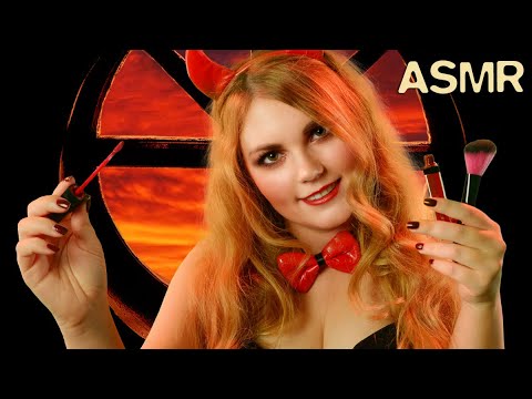 ASMR | Teufelchen SCHMINKT DICH für Halloween! (Makeup Artist Roleplay / Spooky Sounds)