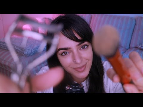ASMR Quietly Doing Your Makeup (Whispered)