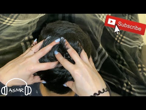 ASMR⚡️Gentle scalp scratch with long nails! (LOFI)